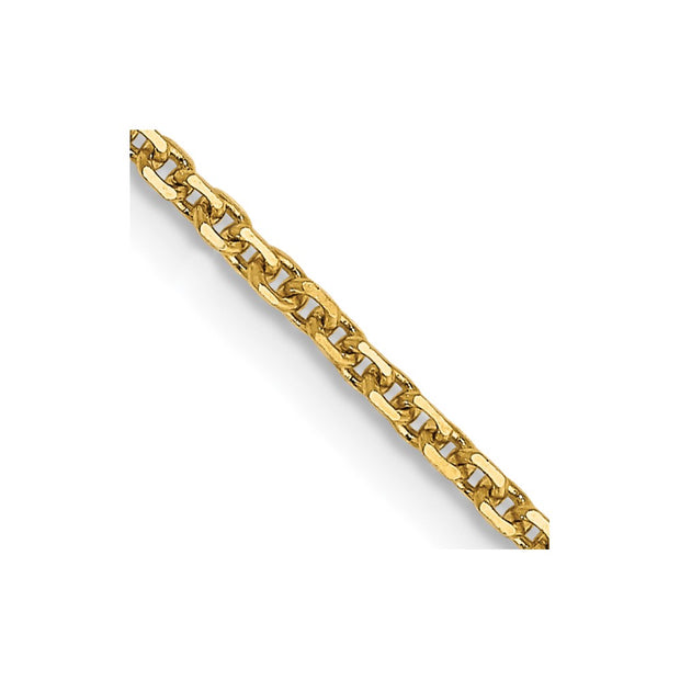 14k 1.45mm 20in Solid D/C Cable Chain
