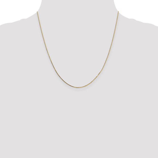 14k 0.7mm 20in Box with Spring Ring Clasp Chain