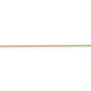 14k 0.9mm 16in D/C Round Open Link Cable Chain