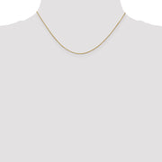 14k 0.9mm 16in D/C Round Open Link Cable Chain