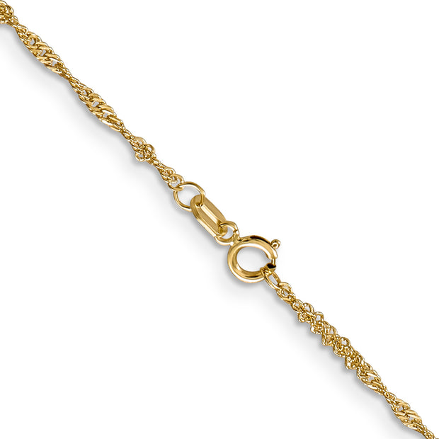 14k 1.4mm 18in Singapore Chain