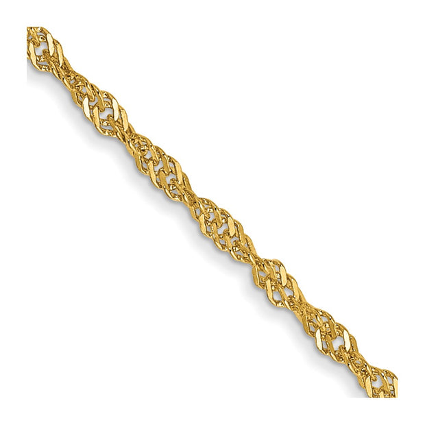 14k 1.4mm 18in Singapore Chain