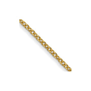 14k 1mm 18in Round Open Link Cable Chain