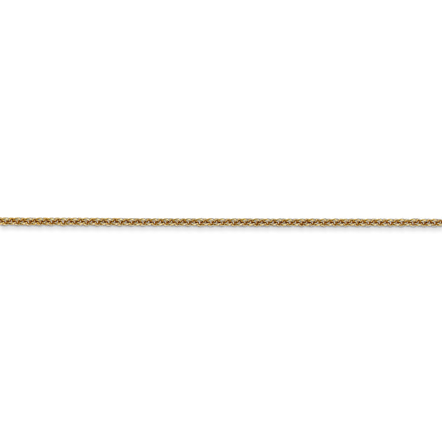 14k 1.4mm 20in Round Open Link Cable Chain