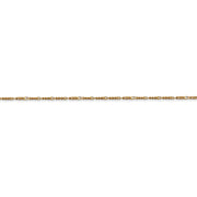 14k 1.25mm 18in Flat Figaro Chain