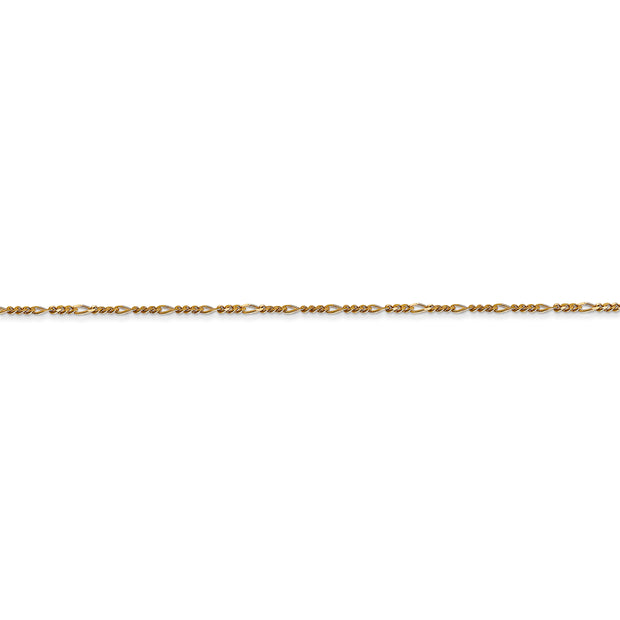 14k 1.25mm 18in Flat Figaro Chain