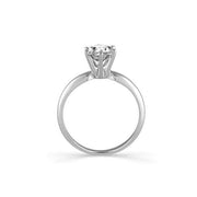 14K white gold 2.00 CTW round Diamond Solitaire Ring