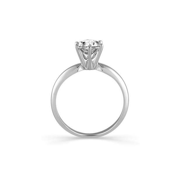 14K white gold 2.00 CTW round Diamond Solitaire Ring