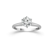 14K white gold 1.5 CTW round diamond Solitaire Ring