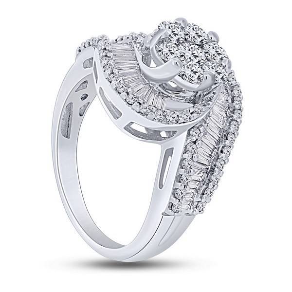 14K WHITE GOLD 1.50 CTW Diamond BRIDAL RING