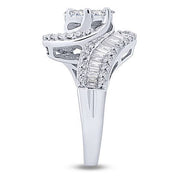 14K WHITE GOLD 1.50 CTW Diamond BRIDAL RING