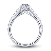 14K WHITE GOLD 1.25 CTW Diamond ENGAGMENT RING