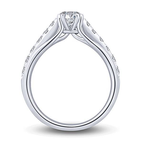 14K WHITE GOLD 1.25 CTW Diamond ENGAGMENT RING