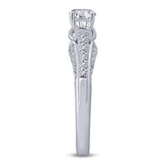 14K WHITE GOLD 1.01 CTW Diamond Engagement Ring