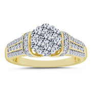 14K YELLOW GOLD 1.01 CTW Diamond Engagement Ring