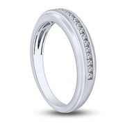 10k White Gold 0.25 ctw Diamond Men's Band