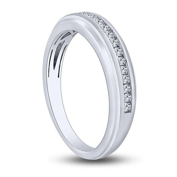 10k White Gold 0.25 ctw Diamond Men's Band