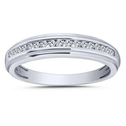 10k White Gold 0.25 ctw Diamond Men's Band