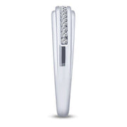 10k White Gold 0.25 ctw Diamond Men's Band