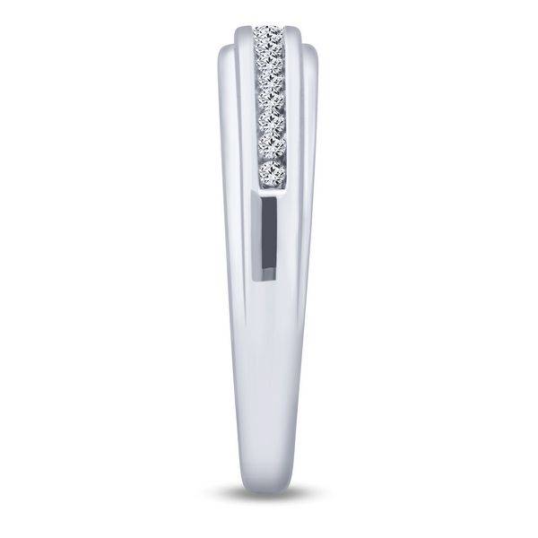 10k White Gold 0.25 ctw Diamond Men's Band