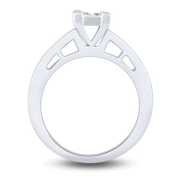 10K WHITE GOLD 1.00 CTW Diamond QUAD BRIDAL SET