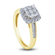 10k Yellow Gold 0.75 ctw Diamond Quad Bridal Set