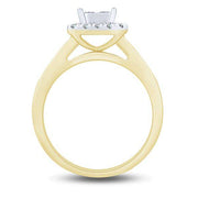 10k Yellow Gold 0.75 ctw Diamond Quad Bridal Set