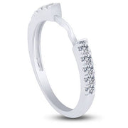 14k white gold 1.50 ctw Diamond Quad Engagement Ring
