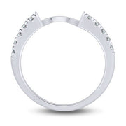 14k white gold 1.50 ctw Diamond Quad Engagement Ring