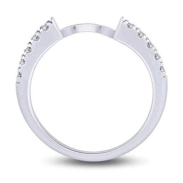 14k white gold 1.50 ctw Diamond Quad Engagement Ring