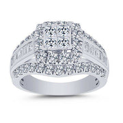 Diamond Quad Halo Bridal Ring