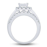 Diamond Quad Halo Bridal Ring