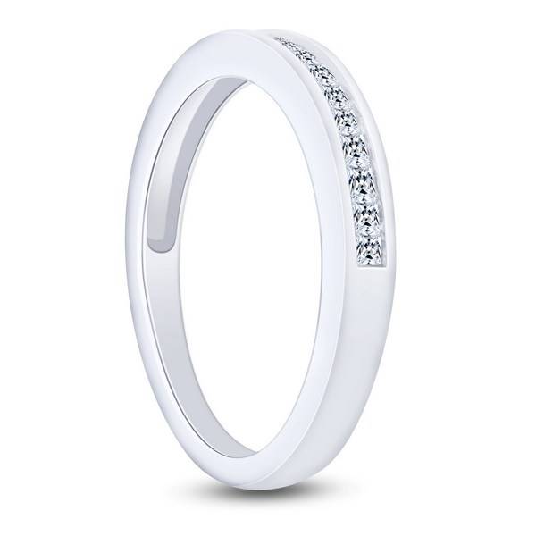 14K White Gold 0.25 ctw Diamond Men'S Band