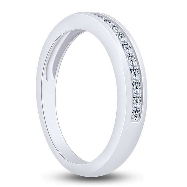 14K White Gold 0.50 ctw Channel Set Anniversary Band