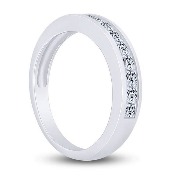 14K White Gold 0.75 ctw Channel Set Anniversary Band