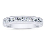 14k White Gold 0.75 ctw Channel Set Anniversary Band
