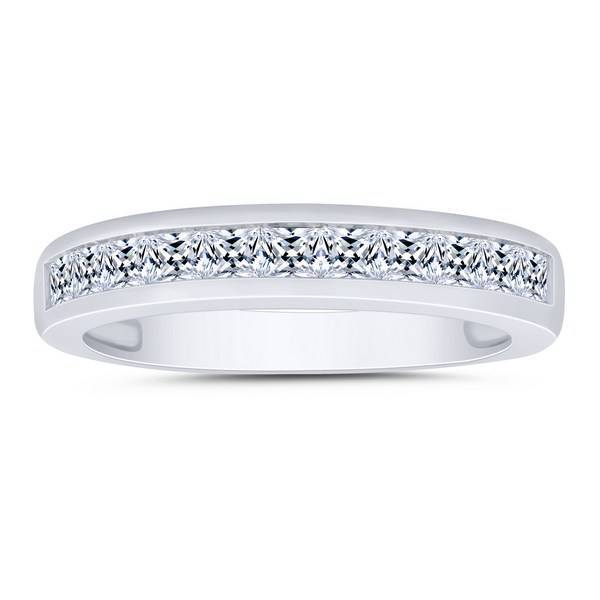 14k White Gold 0.75 ctw Channel Set Anniversary Band