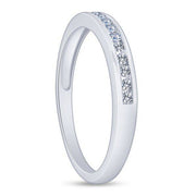14k White Gold 0.15 ctw Diamond Channel Set Anniversary Band