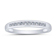 14k White Gold 0.15 ctw Diamond Channel Set Anniversary Band