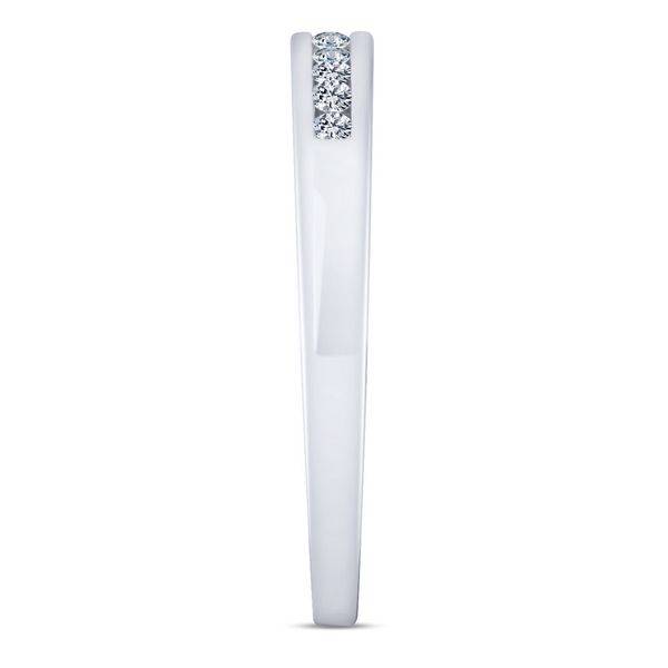 14k White Gold 0.15 ctw Diamond Channel Set Anniversary Band