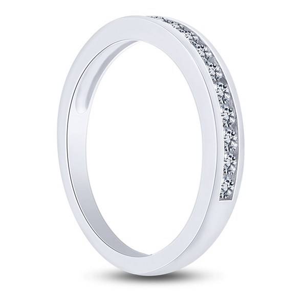 14K White Gold 0.25 ctw Channel Set Anniversary Band