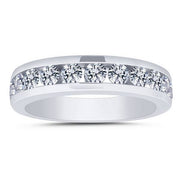 14k white gold 1.00 ctw Diamond Channel Set Anniversary Band