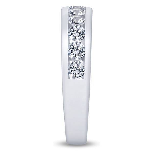 14k white gold 1.00 ctw Diamond Channel Set Anniversary Band