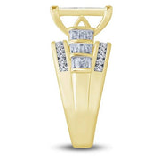 14k Yellow Gold 2.00 ctw Diamond quad Ring