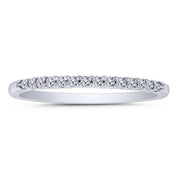 14k White Gold 0.15 ctw diamond Anniversary Band