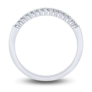 14k White Gold 0.15 ctw diamond Anniversary Band
