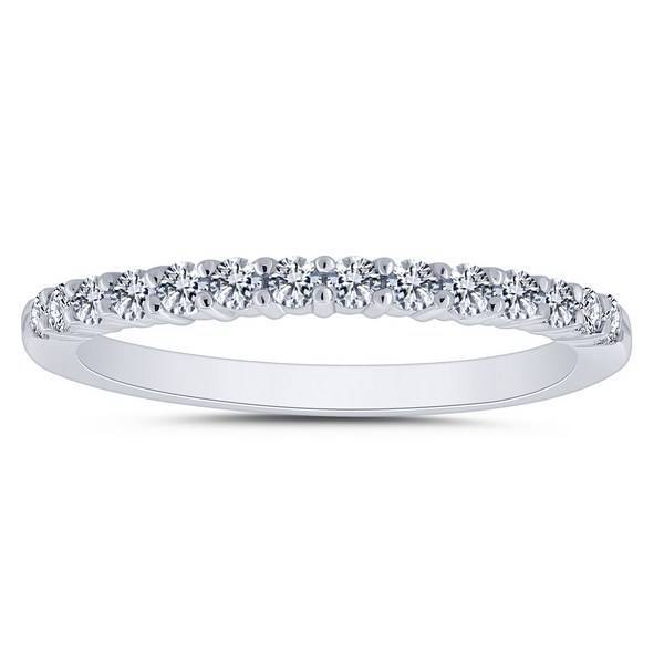 14k White Gold 0.33 ctw Diamond Anniversary Band