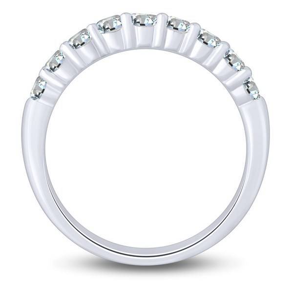 14k White Gold 0.75 ctw Anniversary Band