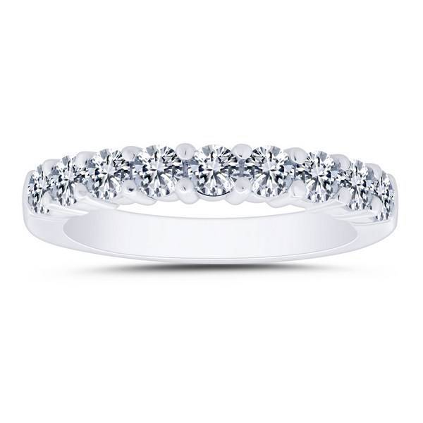14k White Gold 1.00 ctw diamond Anniversary Band