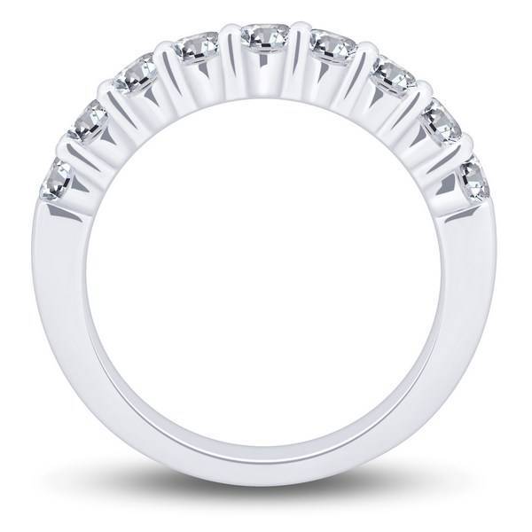 14k White Gold 1.00 ctw diamond Anniversary Band